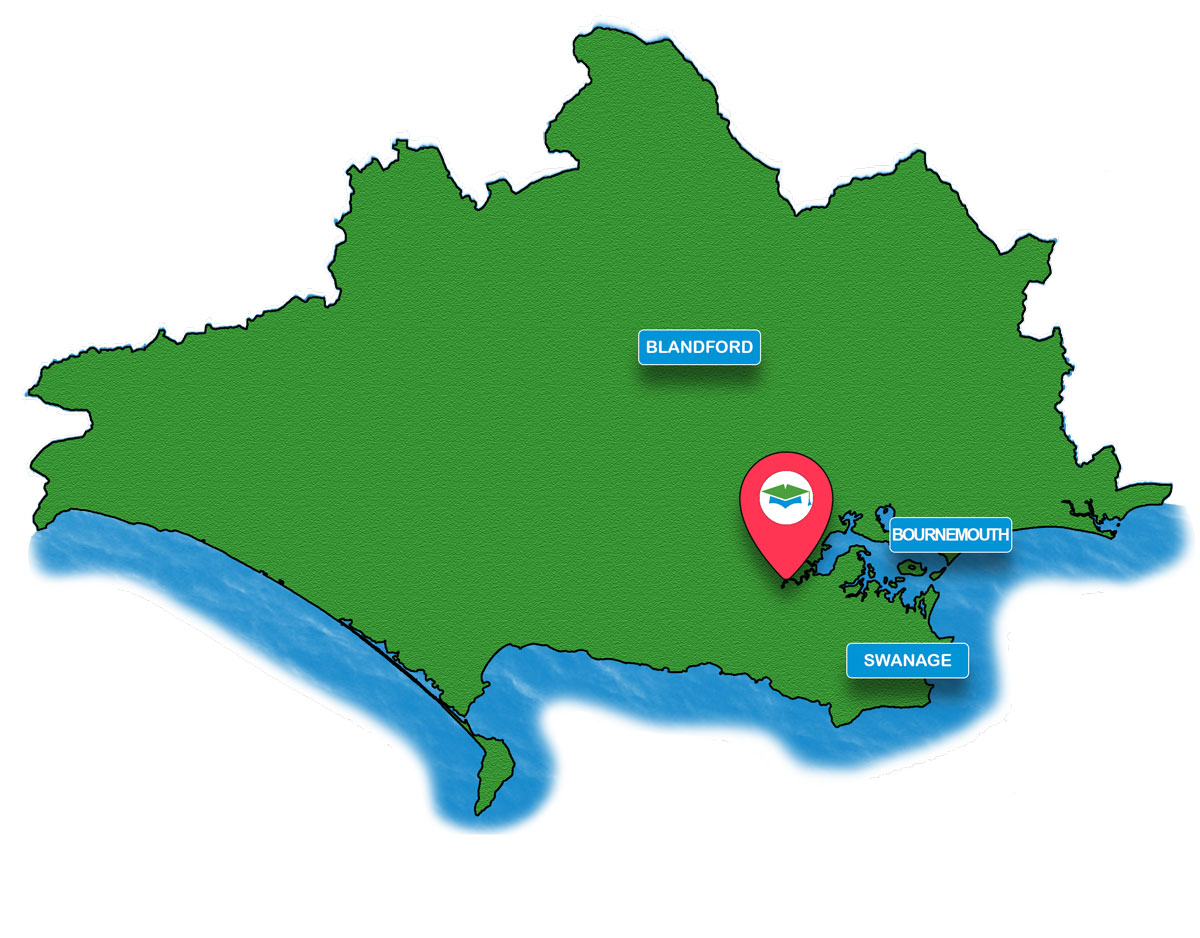 School trip Isle of Wight location map for The Etches Collection